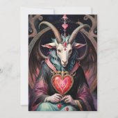 Cartes Pour Fêtes Annuelles Baphomet Gothic Valentine's Day Every Realm (Devant)