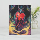 Cartes Pour Fêtes Annuelles Baphomet Gothic Valentine's Day Every Realm (Debout devant)