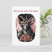 Cartes Pour Fêtes Annuelles Baphomet Gothic Valentine's Day Guitar Chaos (Debout devant)