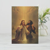 Cartes Pour Fêtes Annuelles Baptême de Jésus-Christ (Debout devant)