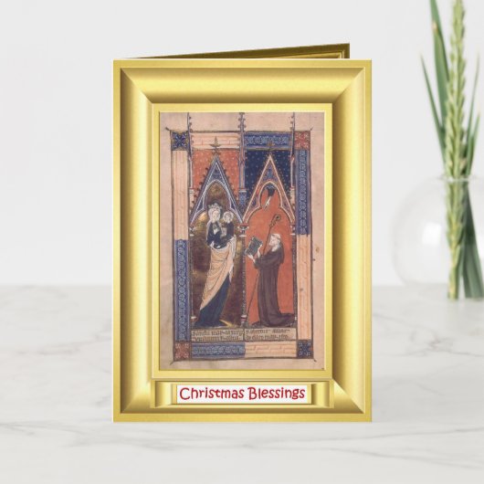 Cartes Pour Fêtes Annuelles Baptême médiéval (Devant)