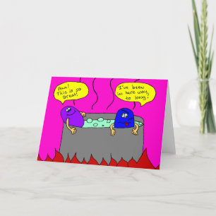 Cartes Pour Fêtes Annuelles baquet chaud