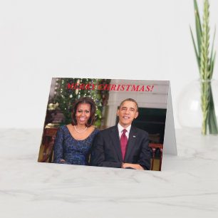 Cartes Pour Fêtes Annuelles Barack & Michelle 2013WA-Greeting Card