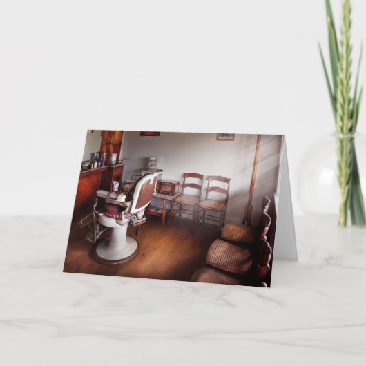 Cartes Pour Fêtes Annuelles Barbier - Prêt pour un public (Devant)