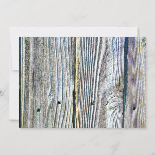 Cartes Pour Fêtes Annuelles Barnwood bois grain écorce rustique