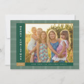 Cartes Pour Fêtes Annuelles Barreaux de pin sur le côté (Devant)