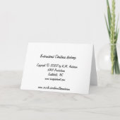 Cartes Pour Fêtes Annuelles Bas de Noël brodés à motifs (Dos)