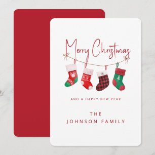 Cartes Pour Fêtes Annuelles Bas de Noël joyeux