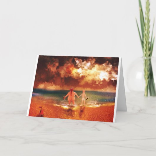 Cartes Pour Fêtes Annuelles Bas vers le haut (Devant)