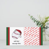 Cartes Pour Fêtes Annuelles Baseball de Noël (Debout devant)