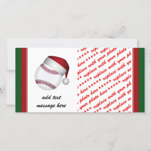 Cartes Pour Fêtes Annuelles Baseball de Noël