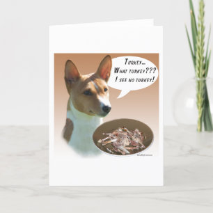 Cartes Pour Fêtes Annuelles Basenji Turquie