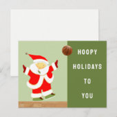 Cartes Pour Fêtes Annuelles Basket-ball (Devant / Derrière)