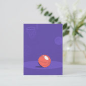 Cartes Pour Fêtes Annuelles Basket violet (Debout devant)