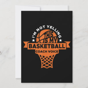 Cartes Pour Fêtes Annuelles Basketball Coaching Voice Don I Coach Assistant
