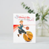 Cartes Pour Fêtes Annuelles Basketball pour la Saint-Valentin avec amour   (Debout devant)