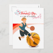 Cartes Pour Fêtes Annuelles Basketball pour la Saint-Valentin avec amour   (Devant / Derrière)