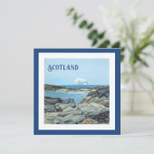 Cartes Pour Fêtes Annuelles Bass Rock, North Berwick, Scotland paysage art (Debout devant)