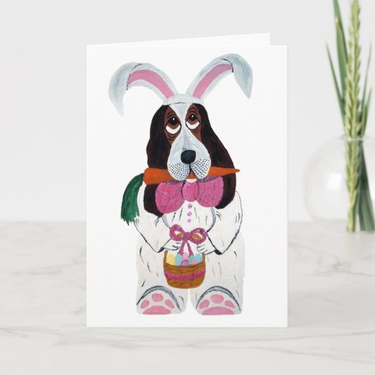 Cartes Pour Fêtes Annuelles Basset Hound (Devant)