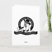 Cartes Pour Fêtes Annuelles basset hound de noël (Dos)