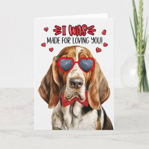 Cartes Pour Fêtes Annuelles Basset Hound I Was made for Love You Valentines