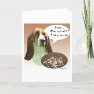 Cartes Pour Fêtes Annuelles Basset Hound Turquie