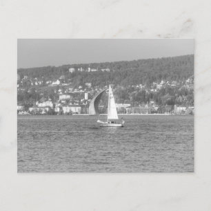 Cartes Pour Fêtes Annuelles Bateau à voile Lac Zurich