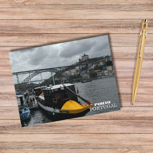 Cartes Pour Fêtes Annuelles Bateau joli Porto Portugal Photographie,Voyage
