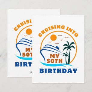 Cartes Pour Fêtes Annuelles Bateau pour mes 50 ans de croisière