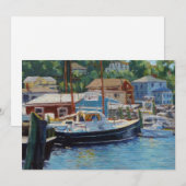 Cartes Pour Fêtes Annuelles Bateaux de pêche Pittoresques Gloucester (Devant / Derrière)