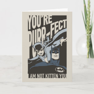 Cartes Pour Fêtes Annuelles Batman Valentine   Catwoman - Vous êtes Purr-fect