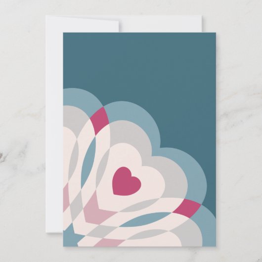 Cartes Pour Fêtes Annuelles Battement de cœur (Devant)