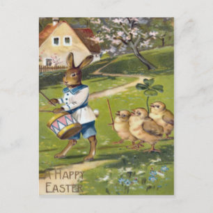 Cartes Pour Fêtes Annuelles Batterie Shamrock de lapin de Pâques