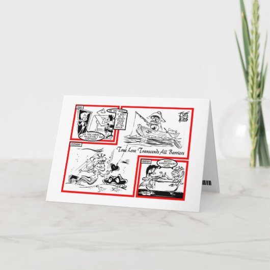 CARTES POUR FÊTES ANNUELLES BATTU : "TARD DE VALENTINE" (Devant)