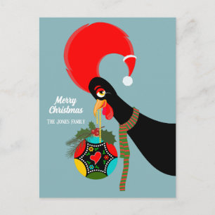 Cartes Pour Fêtes Annuelles Bauble de Noël du coq portugais