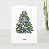 Cartes Pour Fêtes Annuelles Baubles d'arbre de Noël polonais (Dos)