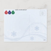 Cartes Pour Fêtes Annuelles Baubles de Noël (Dos)