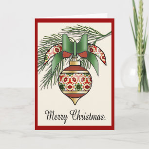 Cartes Pour Fêtes Annuelles Baubles de Noël - 08