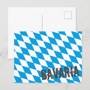 Cartes Pour Fêtes Annuelles Bavière Allemagne Drapeau Diamant Design