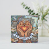 Cartes Pour Fêtes Annuelles Be Gentle With Yourself Personalized Card (Debout devant)