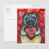 Cartes Pour Fêtes Annuelles Be Mine Valentine Carlin (Devant / Derrière)