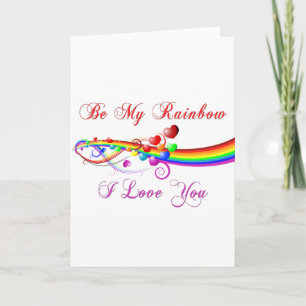 Cartes Pour Fêtes Annuelles Be My Rainbow Gay Valentine