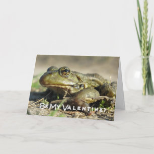 Cartes Pour Fêtes Annuelles Be My Valentine. Frog The Prince Greeting
