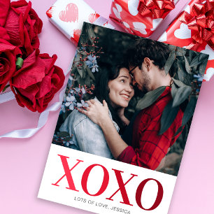 Cartes Pour Fêtes Annuelles Be My Valentine Photo XOXO
