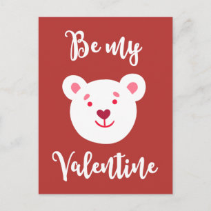 Cartes Pour Fêtes Annuelles Be My Valentine Teddy Bear for Kids