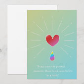 Cartes Pour Fêtes Annuelles Be Your True Self – Empowering Greeting Card (Devant / Derrière)