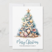 Cartes Pour Fêtes Annuelles Beach Christmas (Devant)