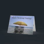 Cartes Pour Fêtes Annuelles BEACH CHRISTMAS Greetings<br><div class="desc">It doesn't snow everywhere at Christmas :) Have fun émet this card to your family and friends for the Holiday Season.</div>