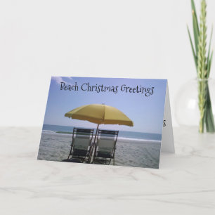 Cartes Pour Fêtes Annuelles BEACH CHRISTMAS Greetings