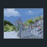 Cartes Pour Fêtes Annuelles Beach Fence & Dunes Christmas Lights<br><div class="desc">Christmas with a twist. tropical themed holiday items for thoof us who live in warmer climates and won't be seeing snow in person for the holidays Christmas is a spirit,  not a temperature !</div>